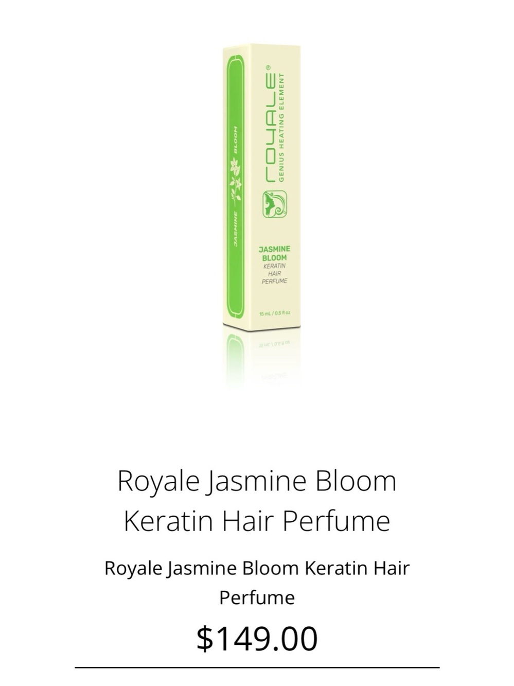 Royale Jasmine Bloom Keratin Hair Perfume